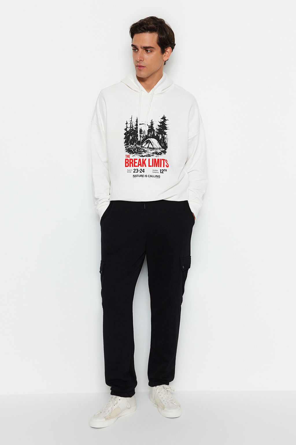 TRENDYOL MAN Siyah Oversize/Genis Kesim Kargo Cepli Jogger Esofman Alt? TMNAW24EA00016 - Trendyolmilla фото 2