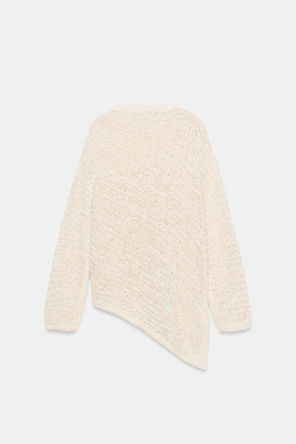 JERSEY OVERSIZE PUNTO BAJO ASIM?TRICO / crudo-blanco - Zara фото 9