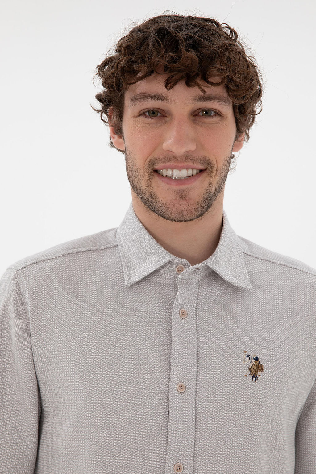 Мужская рубашка с длинным рукавом 1 бесплатно для 1 зоны в рубашках - U.s. polo assn фото 2