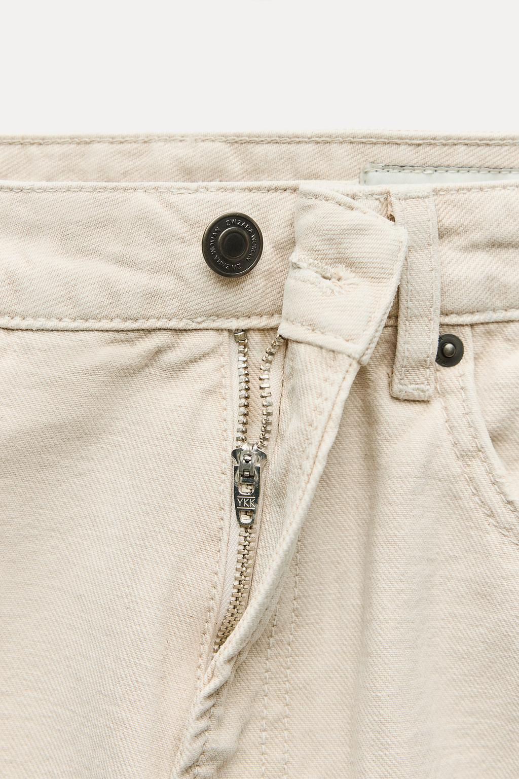 ZW COLLECTION STRAIGHT-LEG MID-RISE JEANS - Zara фото 7