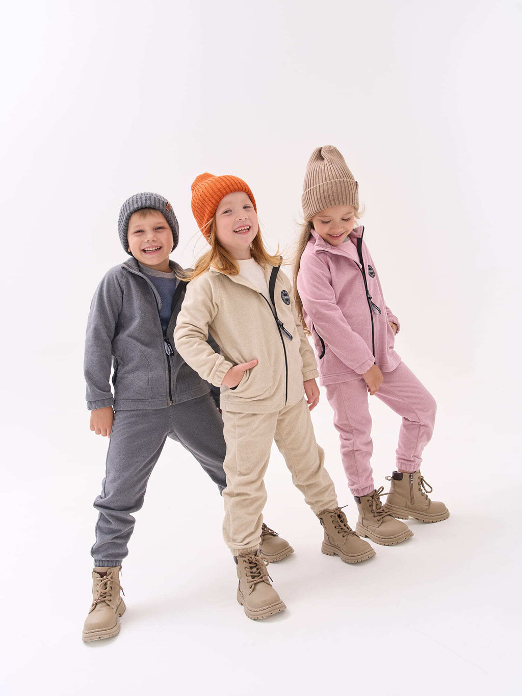 Джоггеры Графит из фактурного флиса - Bungly фото 7