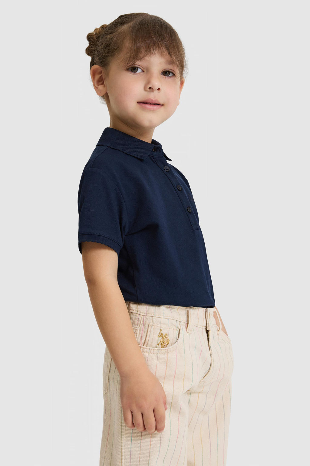 K_z _ocuk Polo Yaka Lacivert Basic Ti__rt - U.s. polo assn фото 3