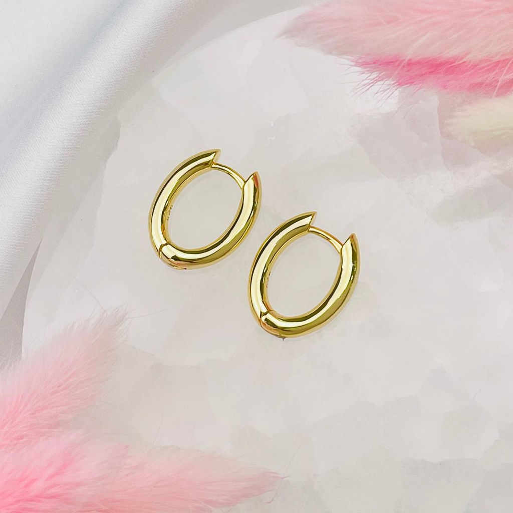 Швензы серьги "Конго" позолоченные