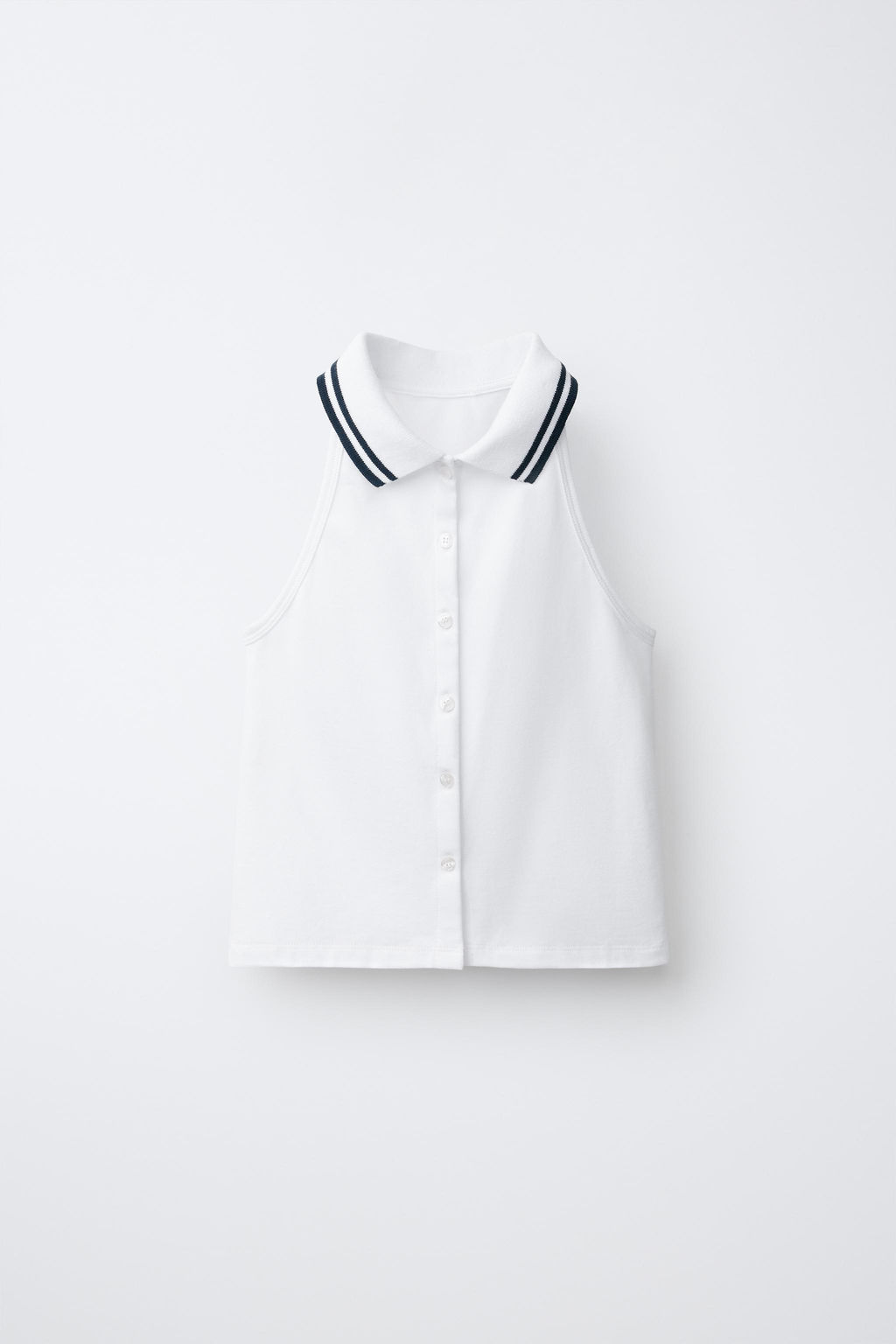 POLO PIQU? CUELLO HALTER / Crudo - Zara фото 3