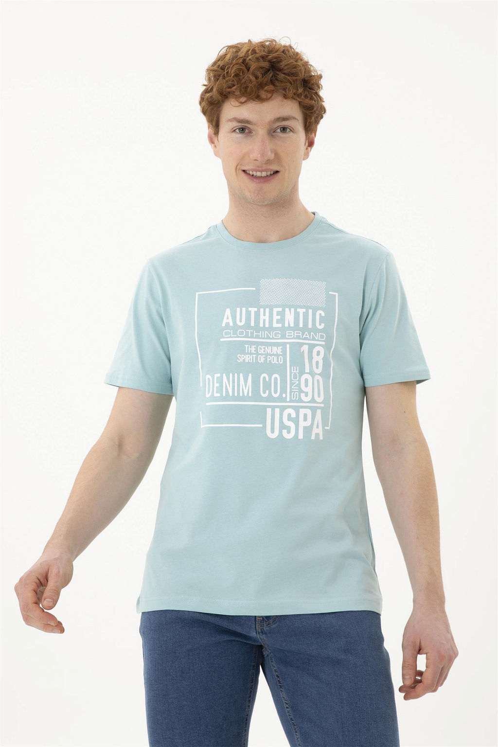 Мужская футболка водно-зеленого цвета - U.s. polo assn фото 3