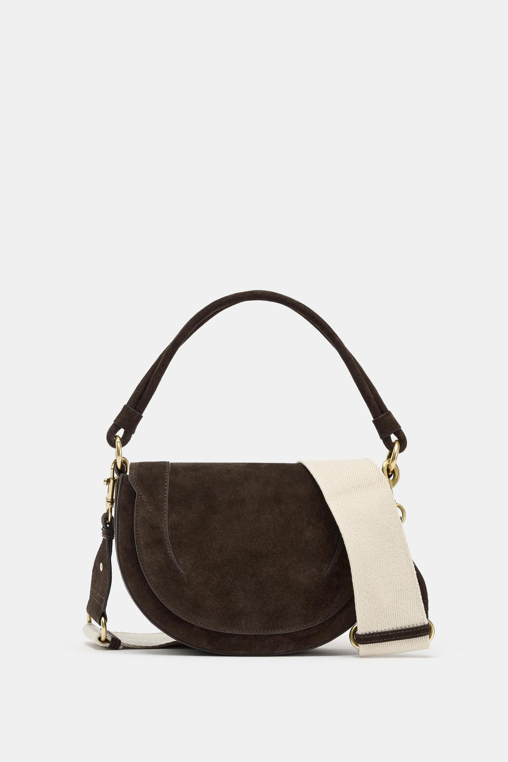 LEATHER CROSSBODY BAG - Zara фото 6