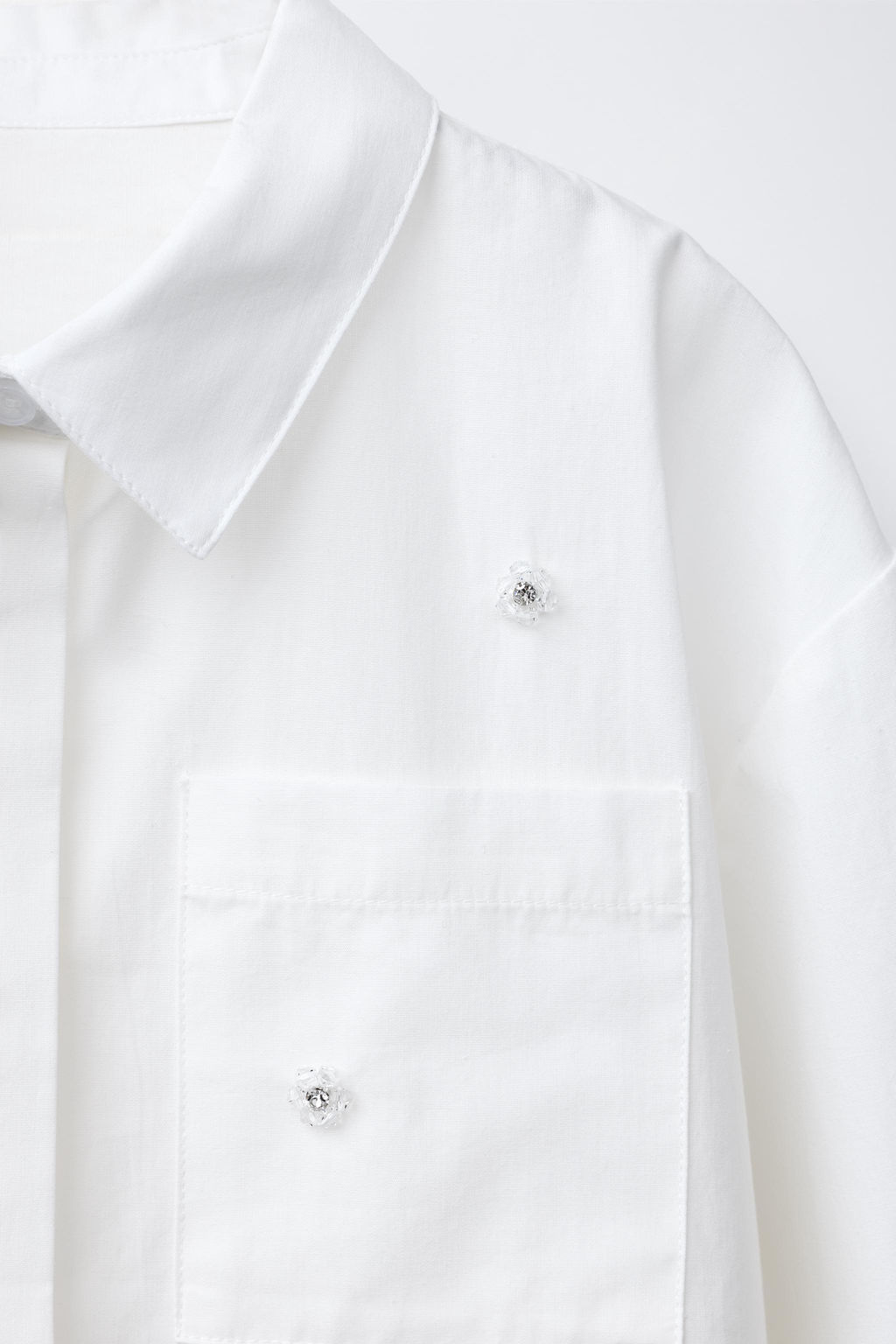 SHINY FLORAL SHIRT - Zara фото 3