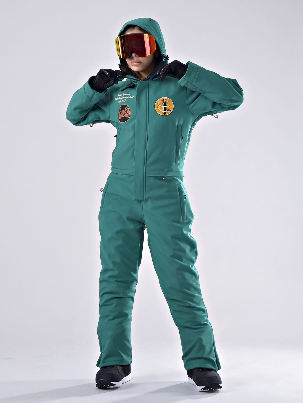 Женский зимний сноубордический комбинезон Alpha Endless 222/220730 GRN Изумрудный  фото 3