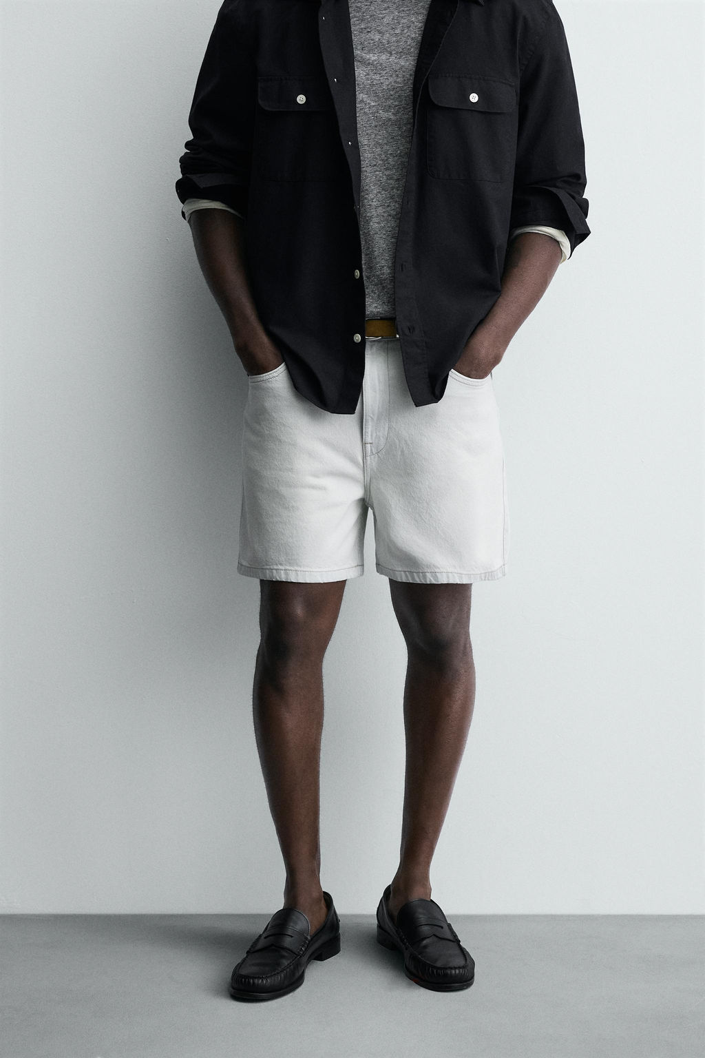 REGULAR FIT DENIM SHORTS - Zara фото 2