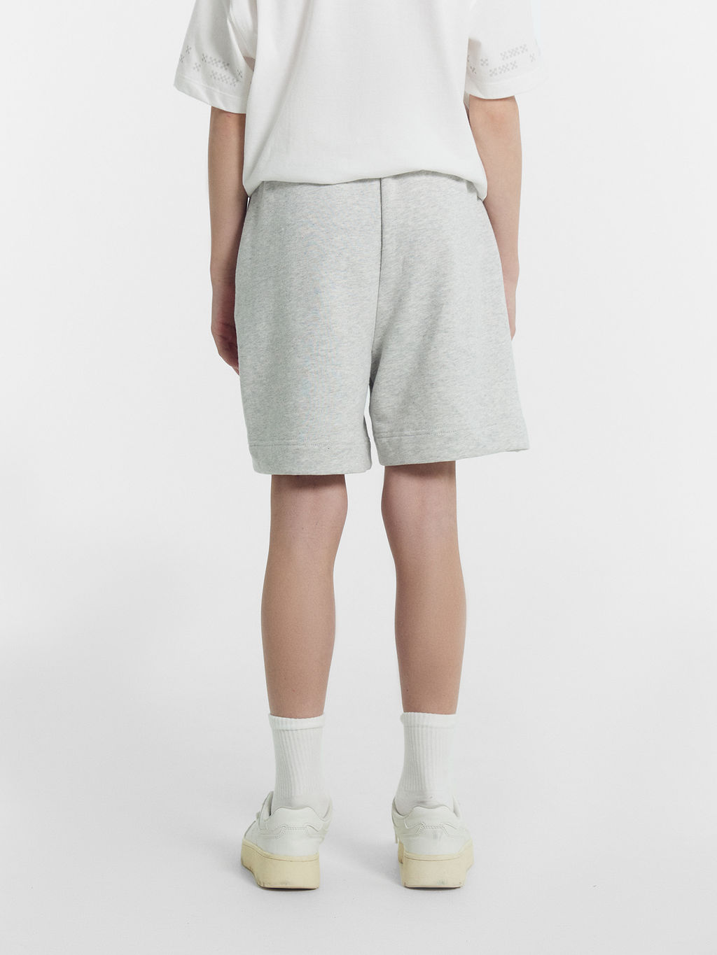 Шорты для девочек серые с печатью - Mark formelle фото 4