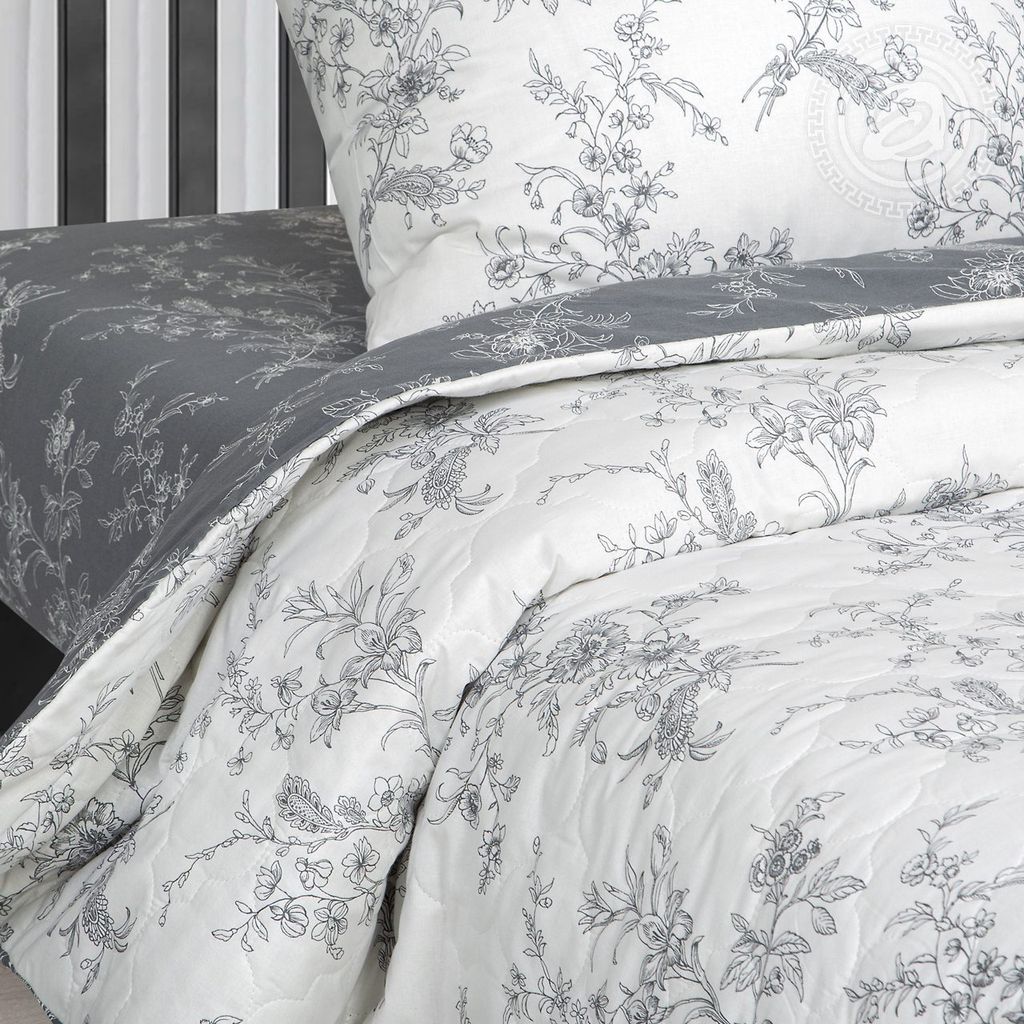 Постельное белье Луара (поплин зима-лето) Семейный/Пододеяльник стеганый (молния): 2 шт. - 215*145; Простыня: 1 шт. - 215*240 Наволочка (клапан) : 2 шт. - 70*70 Зима - лето - Артпостель фото 3