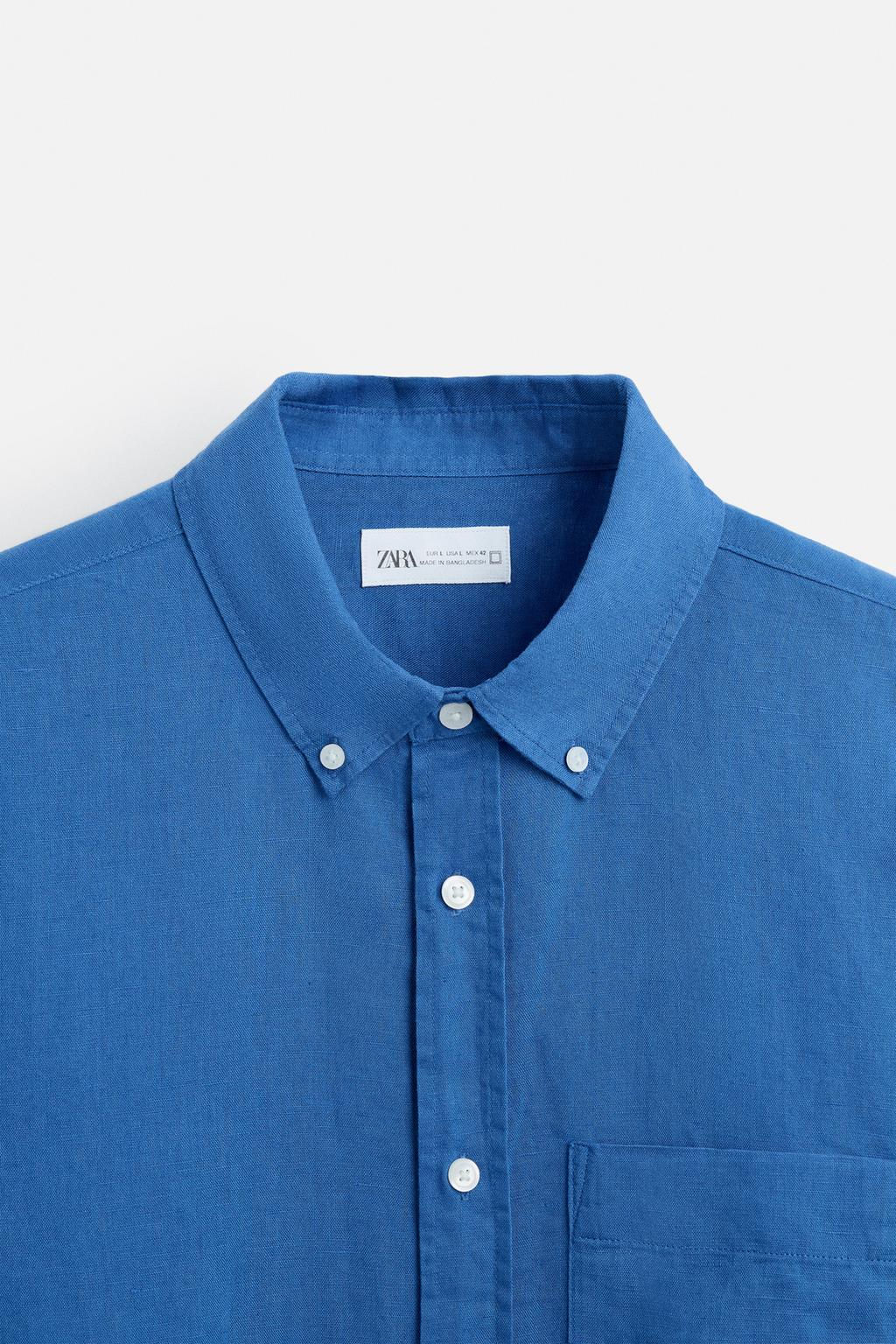 LINEN/COTTON SHIRT - Zara фото 25