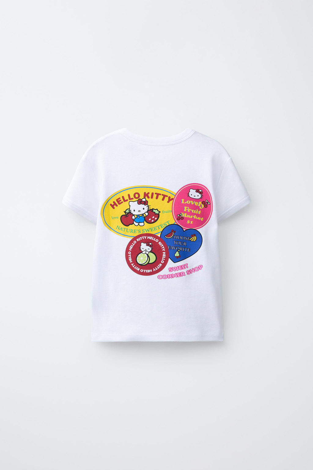 CAMISETA STICKERS HELLO KITTY  SANRIO / Blanco - Zara фото 4