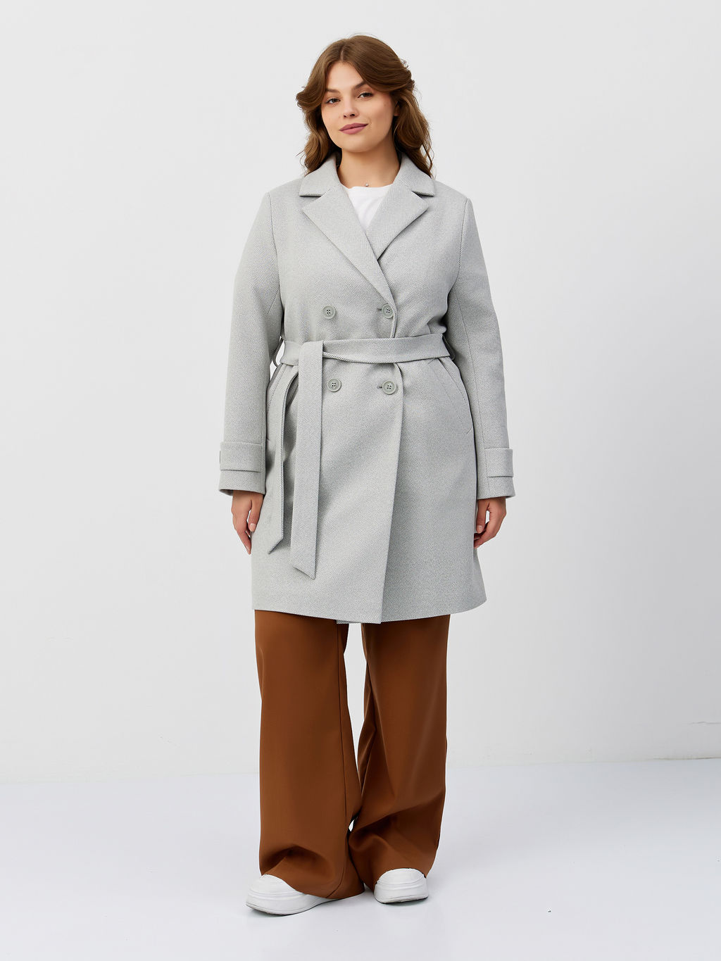 Пальто женское демисезонное 25570 (клетка britny) - Kankan фото 39