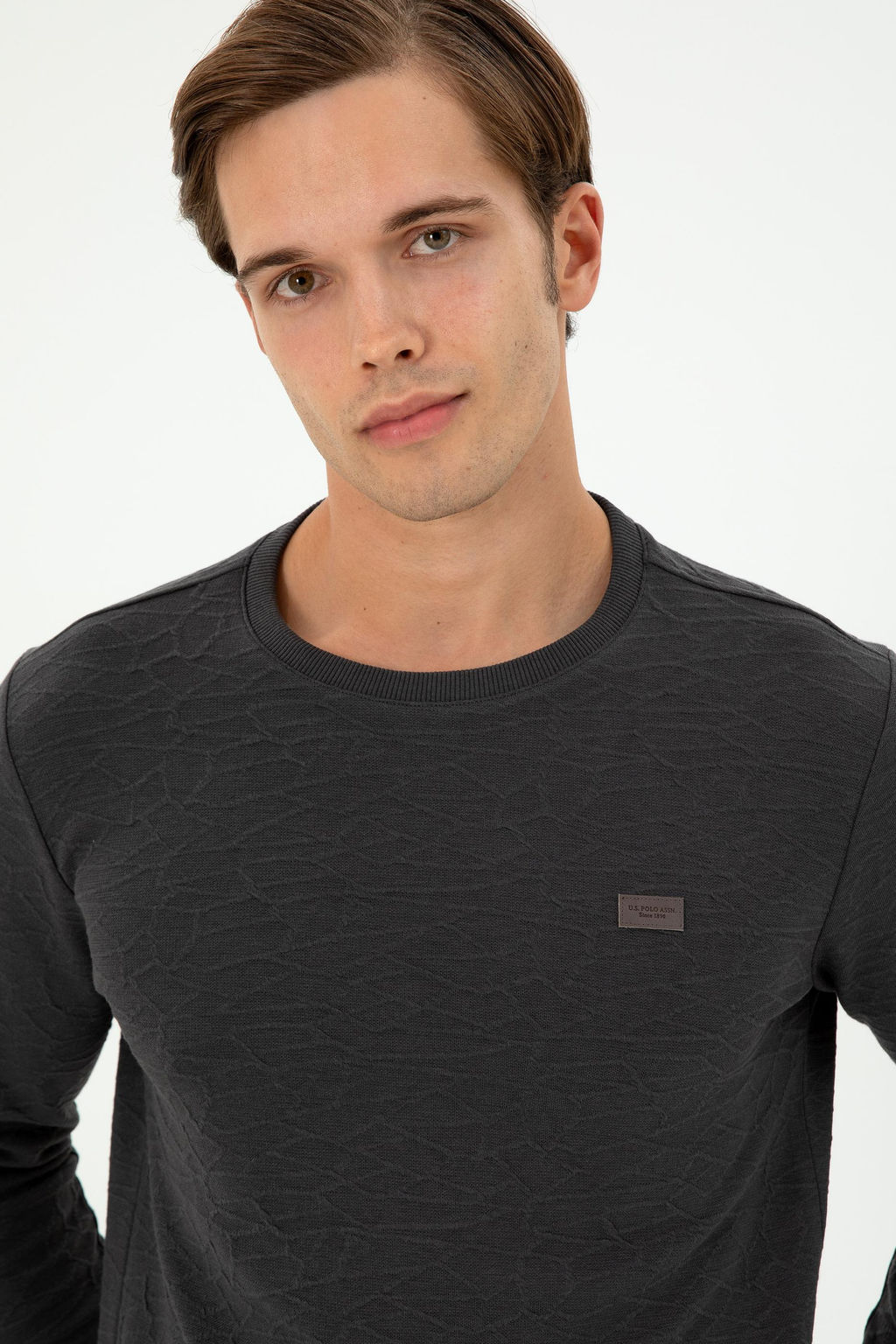 Мужской свитшот антрацитового цвета Неожиданная скидка в корзине - U.s. polo assn фото 2