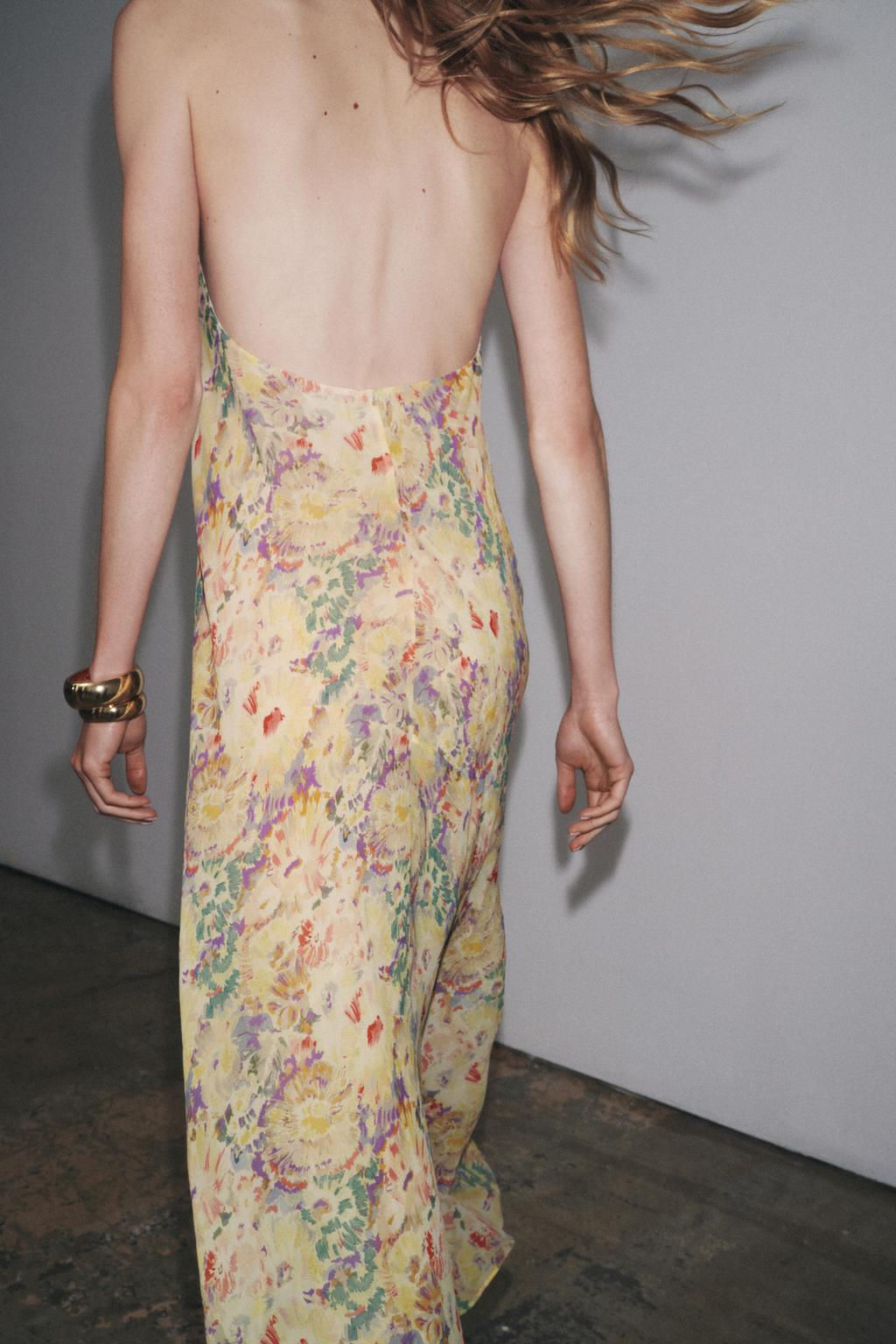 FLORAL PRINT DRESS ZW COLLECTION - Zara фото 4