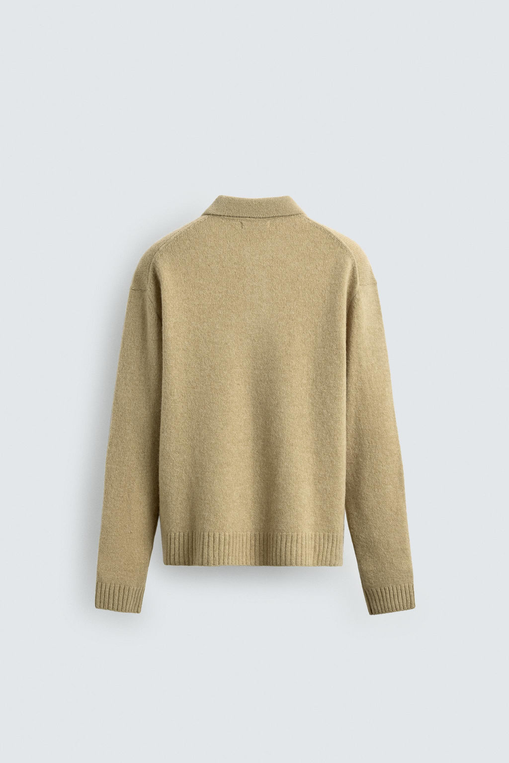 100% WOOL KNIT POLO SHIRT