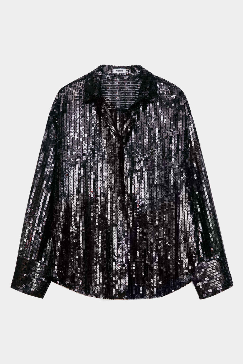Рубашка из пайеток прямого силуэта - Mollis фото 5