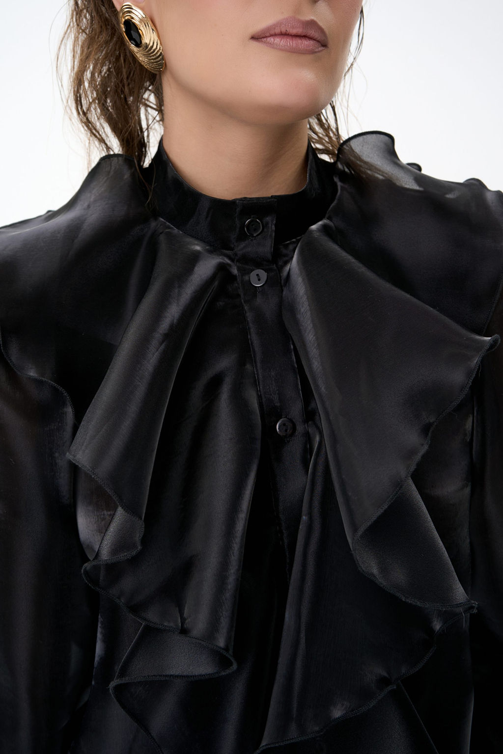 Рубашка Алиша (черный) - Эльза фото 2