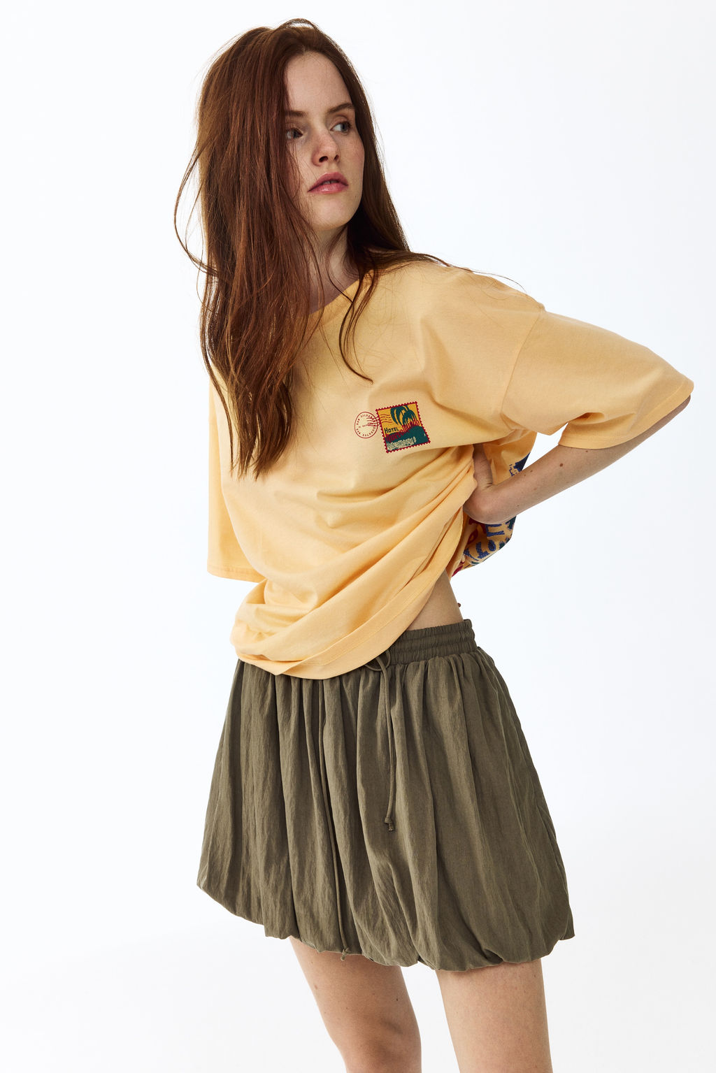 Camiseta oversize estampada - H&m фото 5