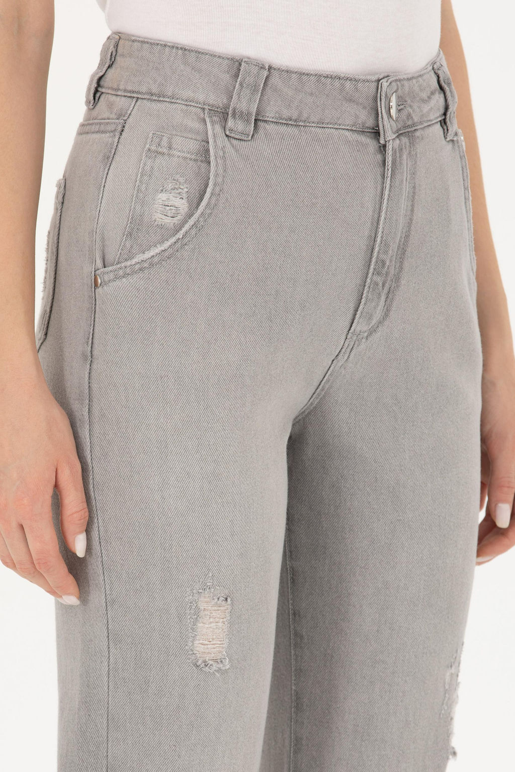 Женские серые джинсовые брюки - U.s. polo assn фото 19