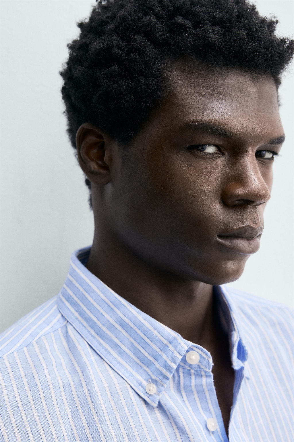 CAMISA REGULAR FIT LINO - ALGOD?N / rayas