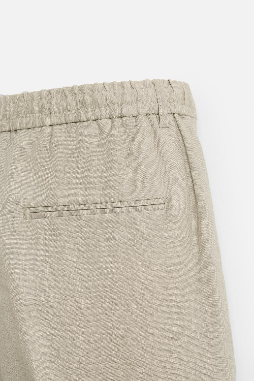 100% LINEN TROUSERS - Zara фото 11