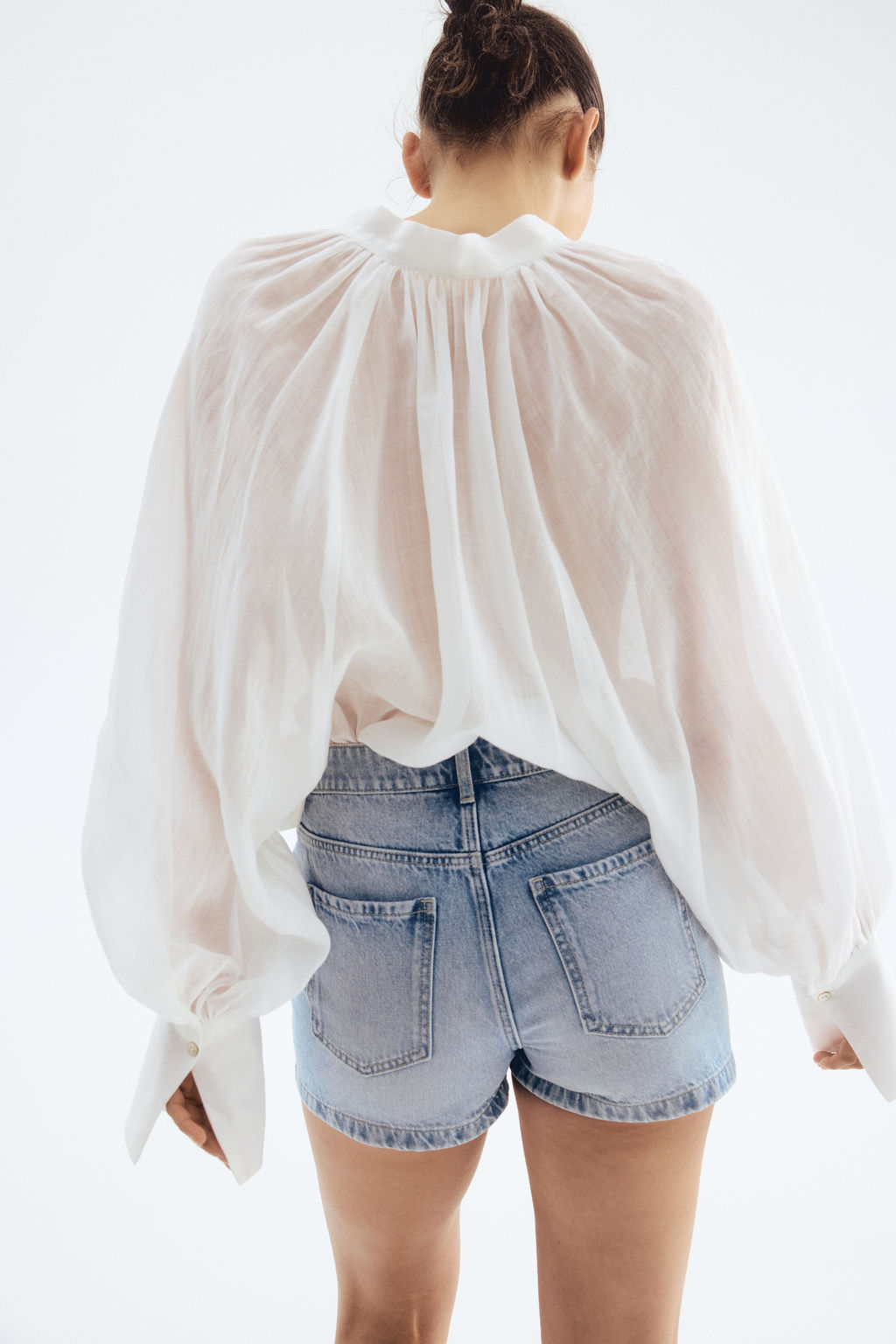 Vaquero corto High Rise - H&m фото 6