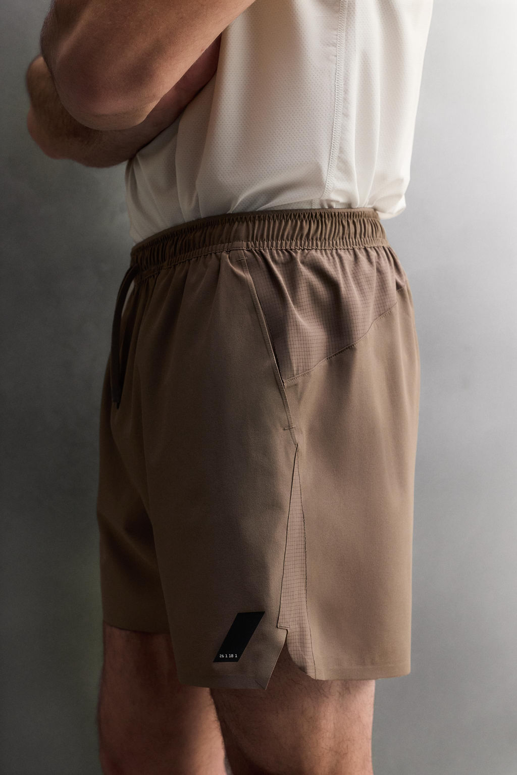 PANTALONES CORTOS B?SICOS ENTRENAMIENTO / Gris topo - Zara фото 5