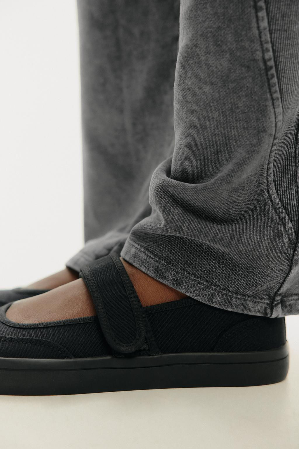 FABRIC STRAP BALLERINAS - Zara фото 10