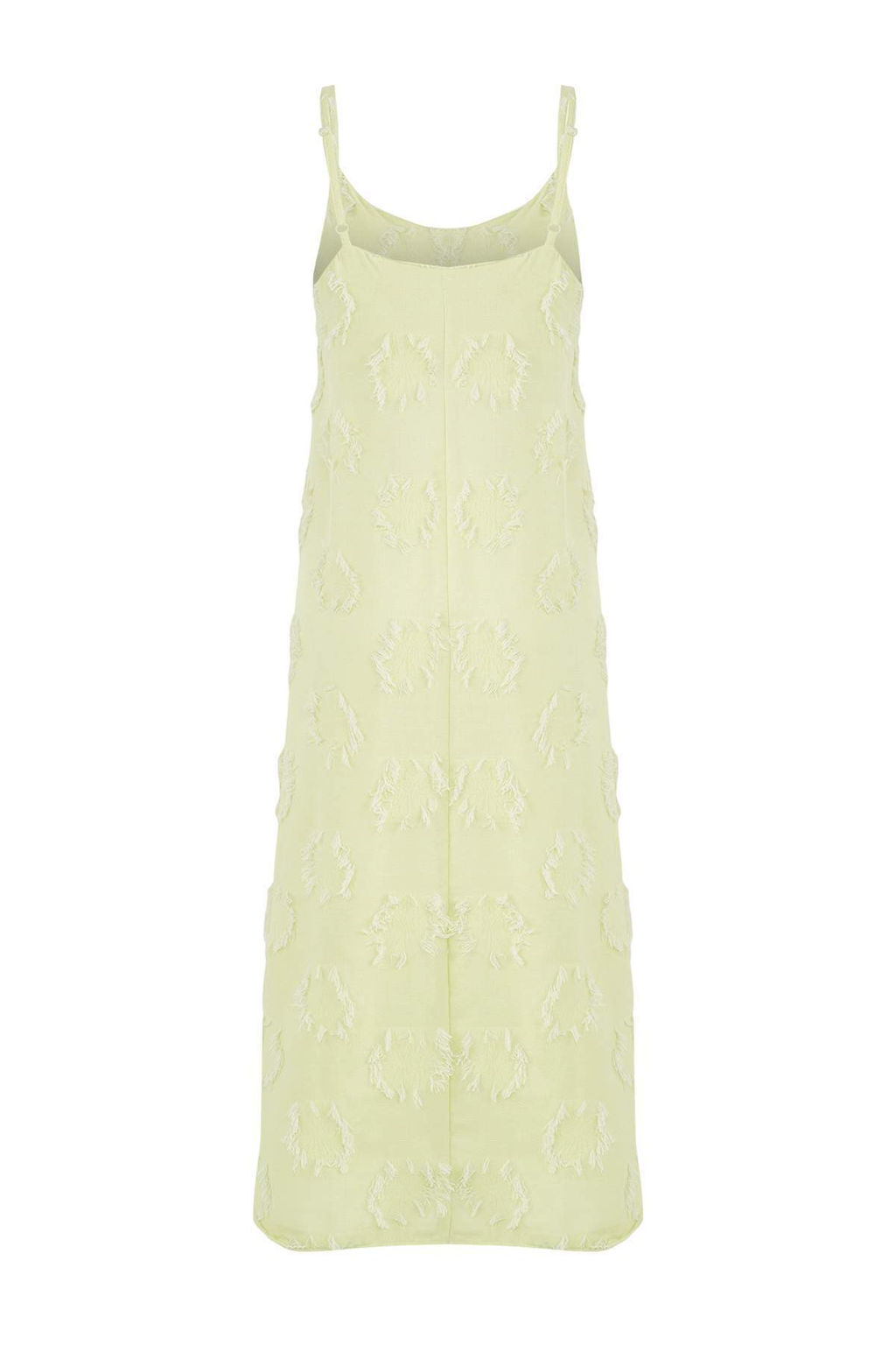 Mavi Duz Midi Dokuma Elbise TWOSS25EL00905 - Trendyolmilla фото 18