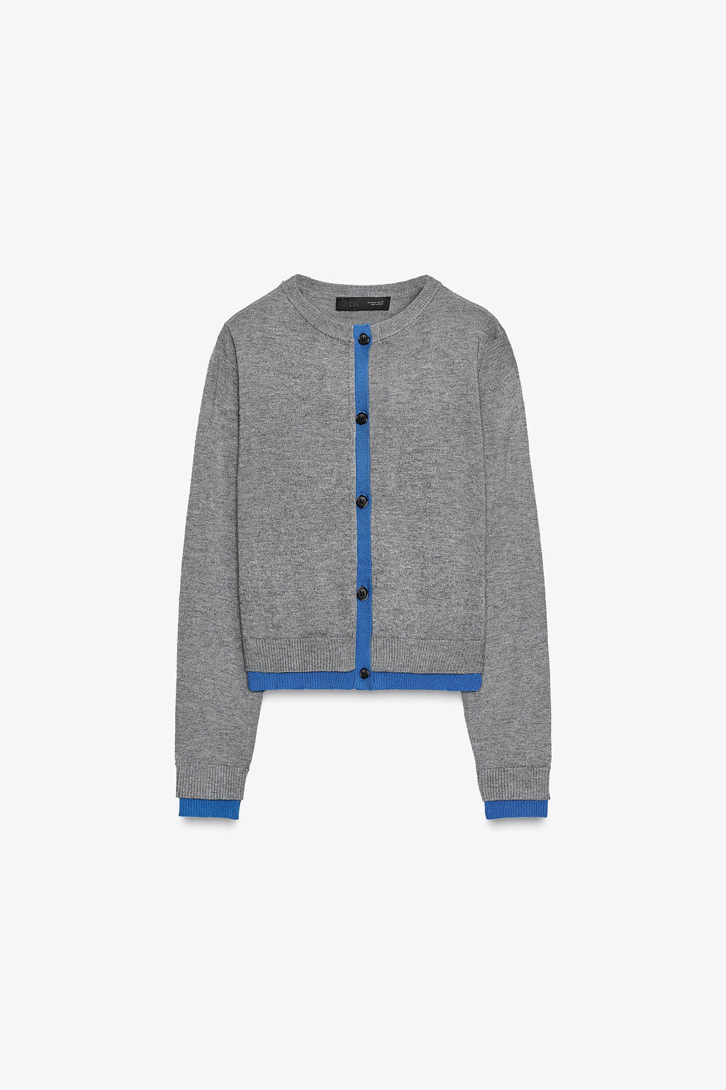 CONTRAST KNIT CARDIGAN - Zara фото 4