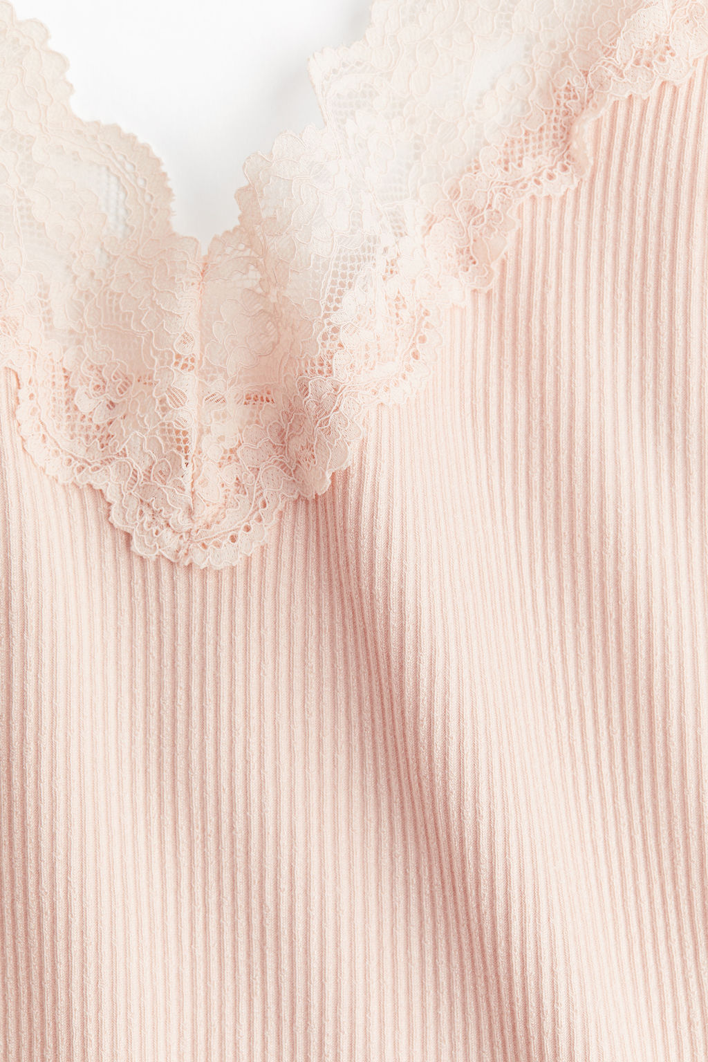Top de tirantes con ribete de encaje - H&m фото 3