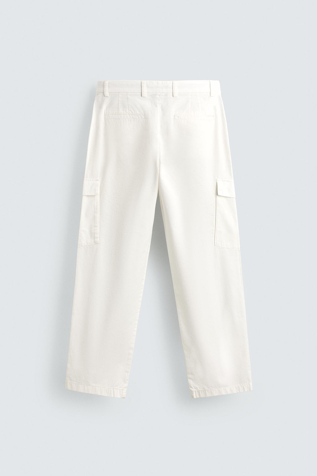 PANTAL?N CARGO REGULAR FIT / Blanco roto - Zara фото 8