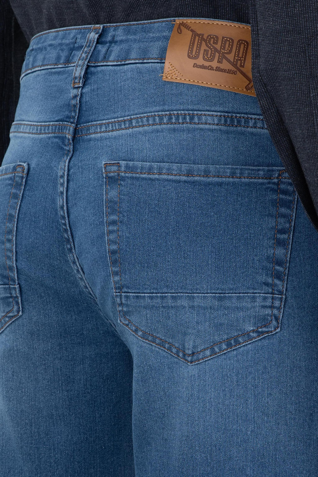 Джинсы Slim Fit синие из хлопка