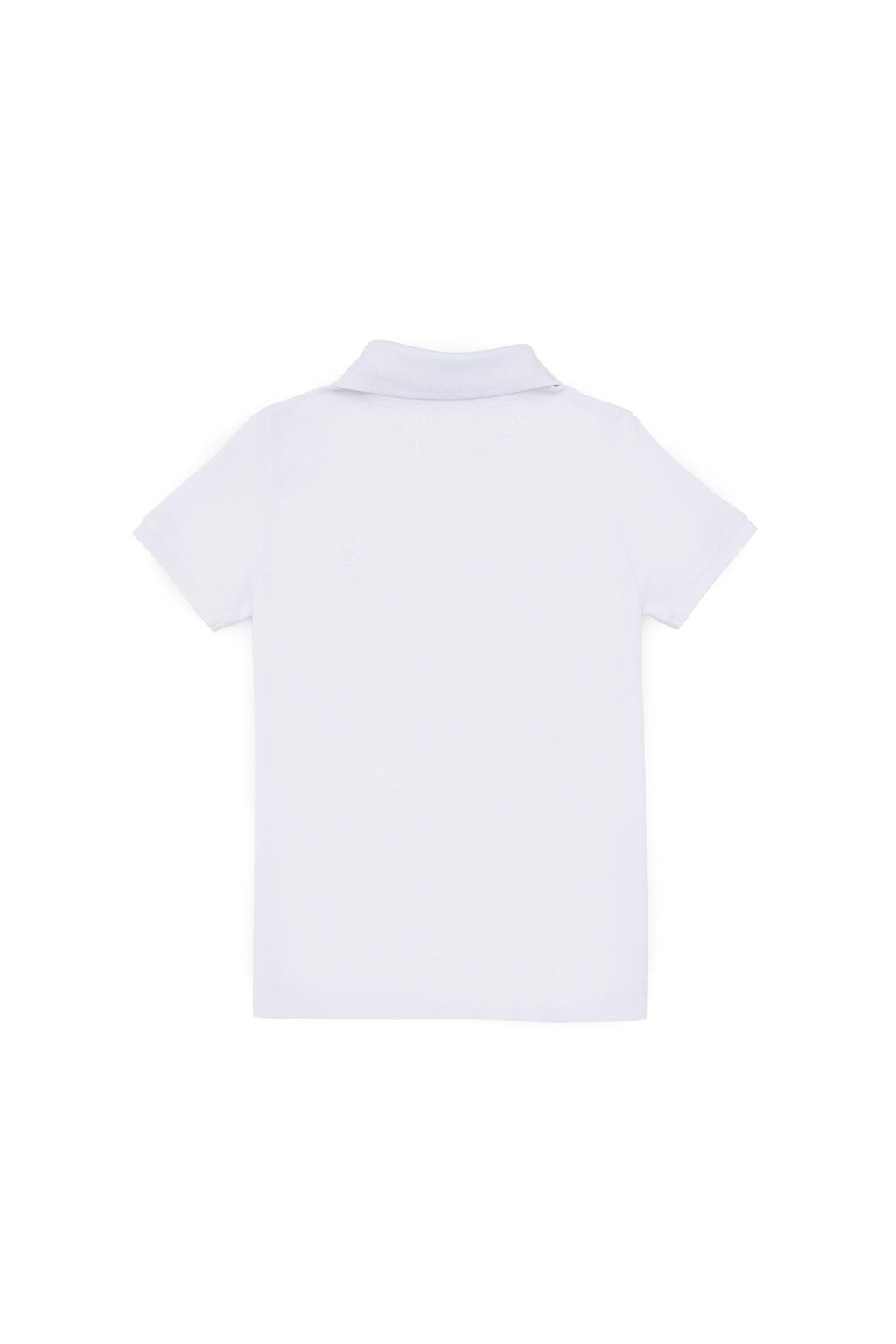 Erkek _ocuk Beyaz Polo Yaka Ti__rt Sepette S_rpriz _ndirim
