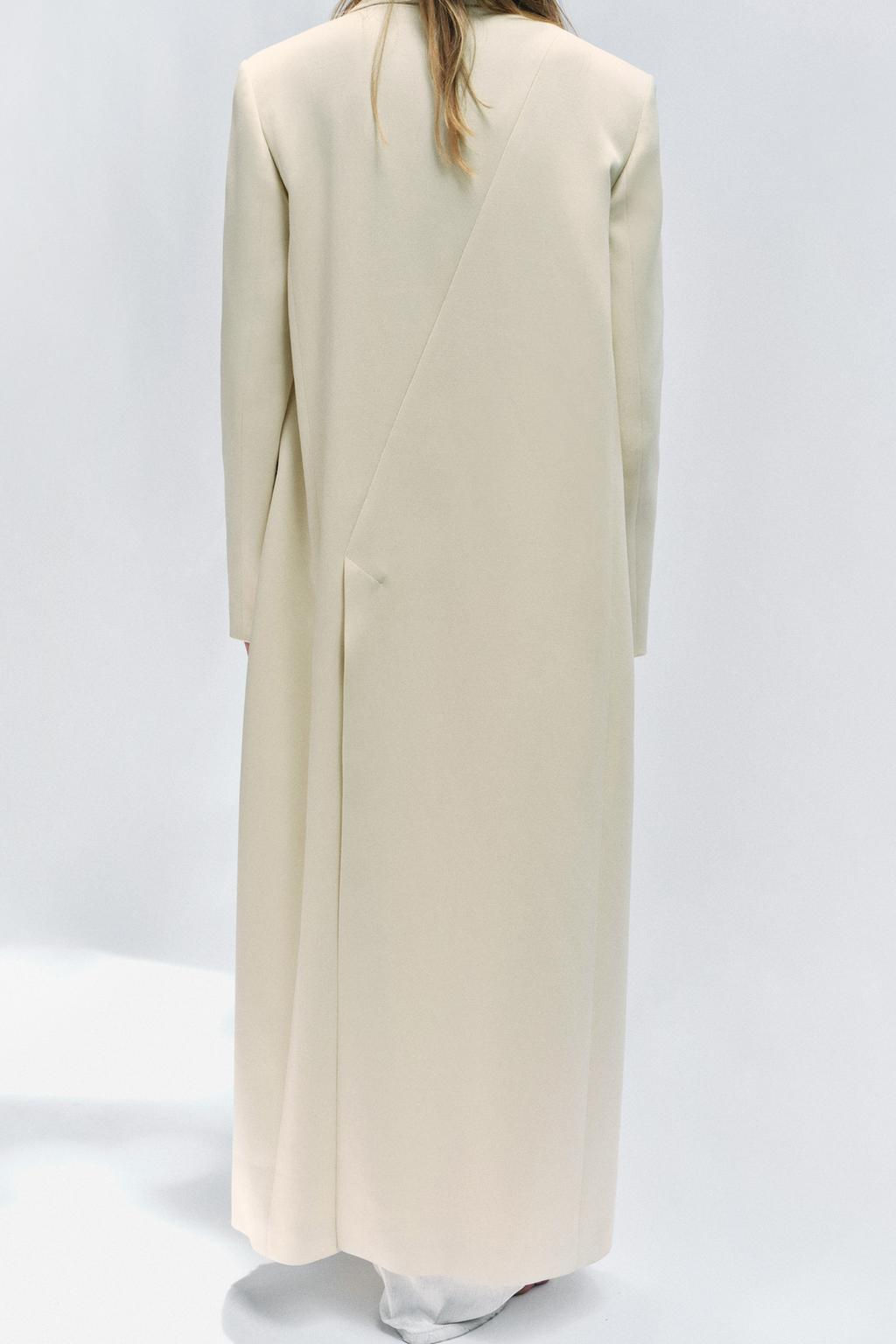 LONG FROCK COAT ZW COLLECTION - Zara фото 3