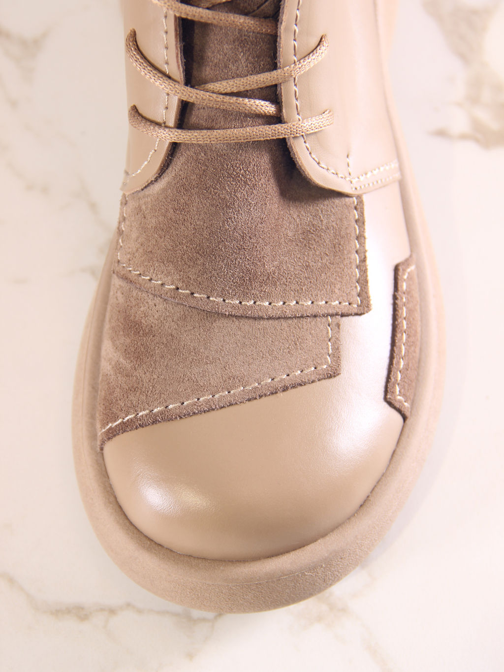 Ботинки EDART 305.927 ka. Круассан+коричневый капучино замша/байка - Ed'art фото 5