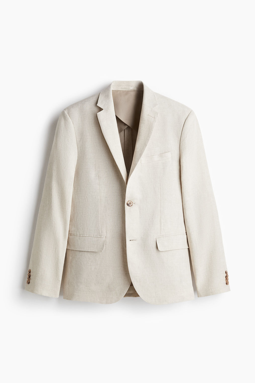 Americana de lino Slim Fit - H&m фото 5