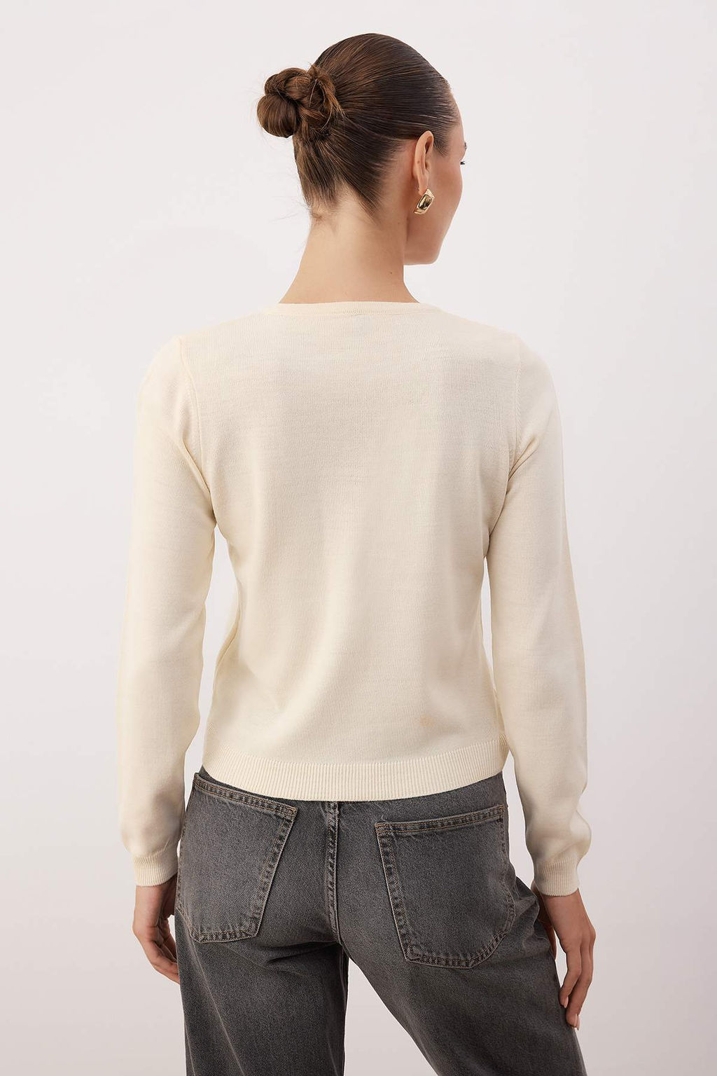 Kahverengi-Tas Ikili Paket Bisiklet Yaka Triko H?rka TWOAW25HI00344