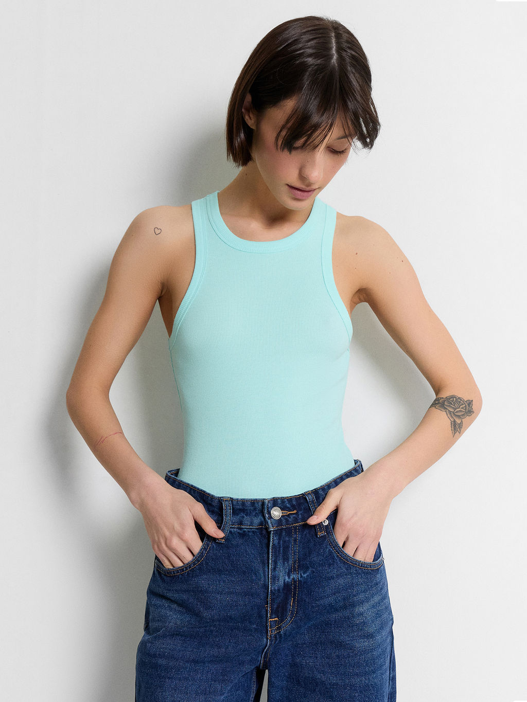 Топ женский голубой - Mark formelle фото 6