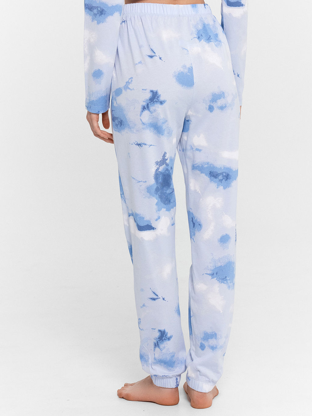 Пижама женская голубая с принтом и надписью Сладких снов голубая варка 592510 - Mark formelle фото 6