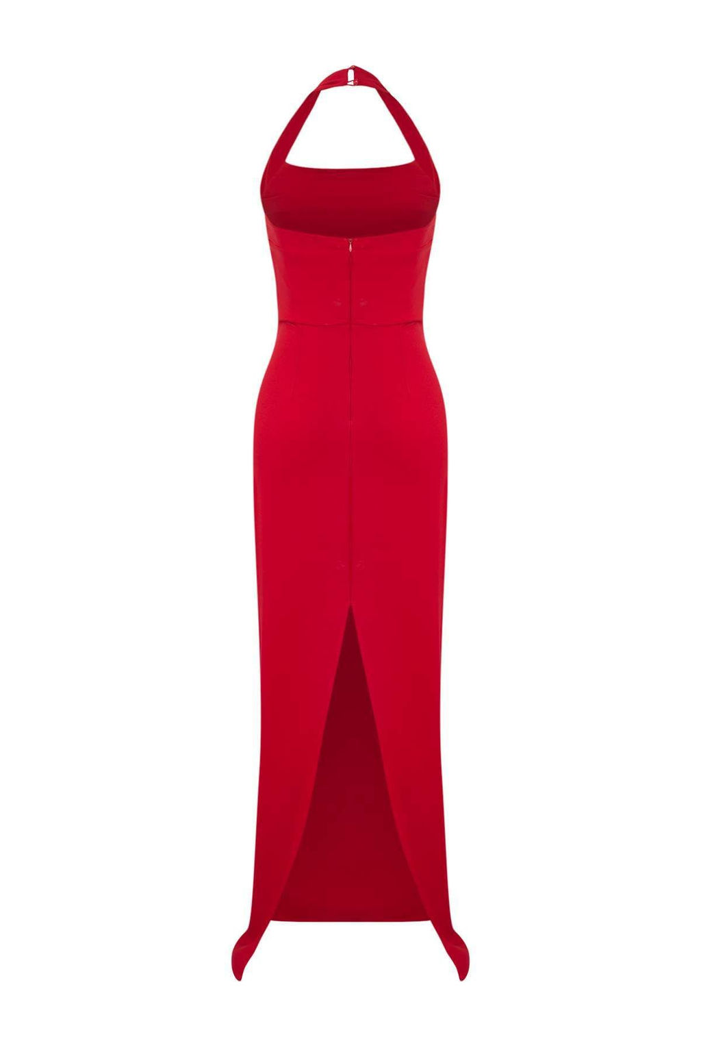 TRENDYOLMILLA Mavi Vucuda Oturan Degaje Yaka Dokuma Uzun S?k Abiye Elbise TPRSS24AE00083  фото 18