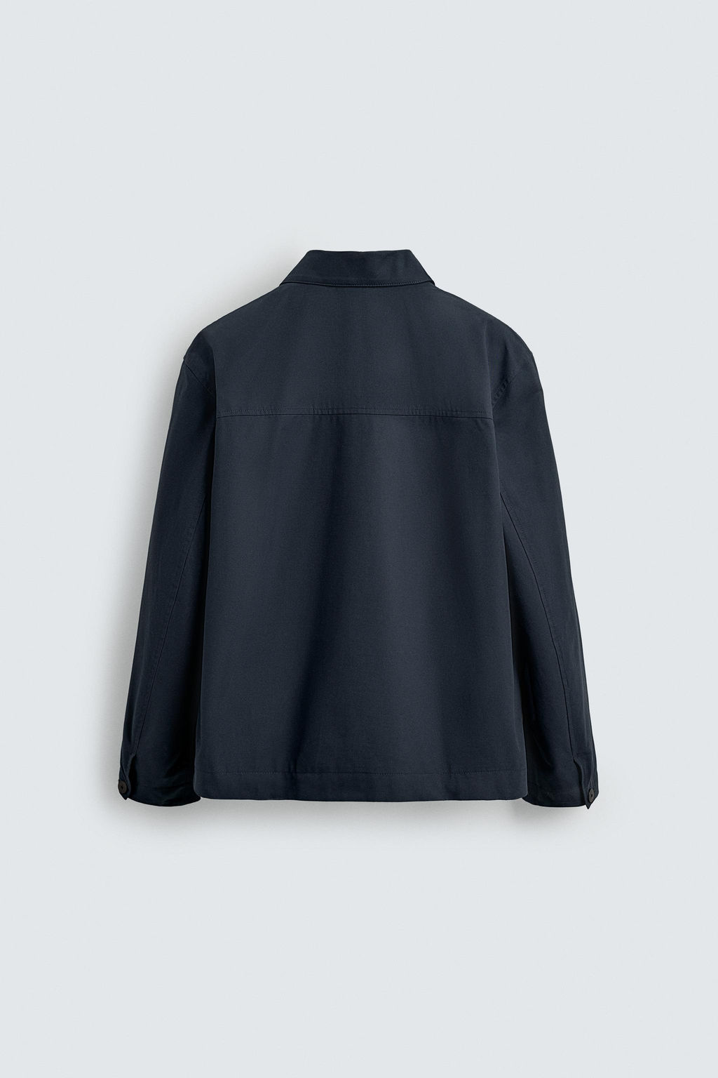 TEXTURED TWILL OVERSHIRT WITH POCKETS - Zara фото 9