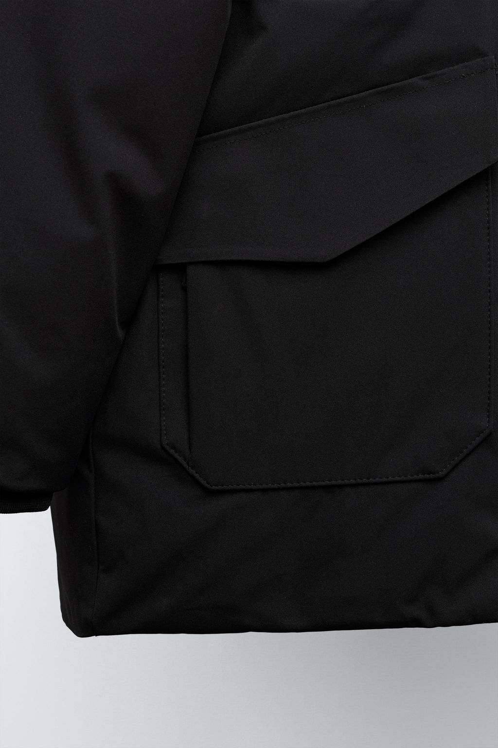 LONG FEATHER AND DOWN WATER-REPELLENT PUFFER JACKET WITH DETACHABLE FAUX FUR HOOD - Zara фото 8