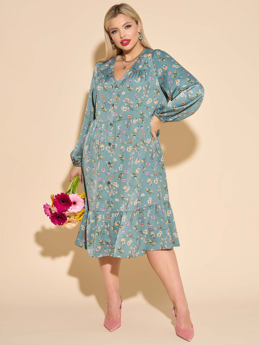 Платье 0296-1п чёрный - Dora фото 12