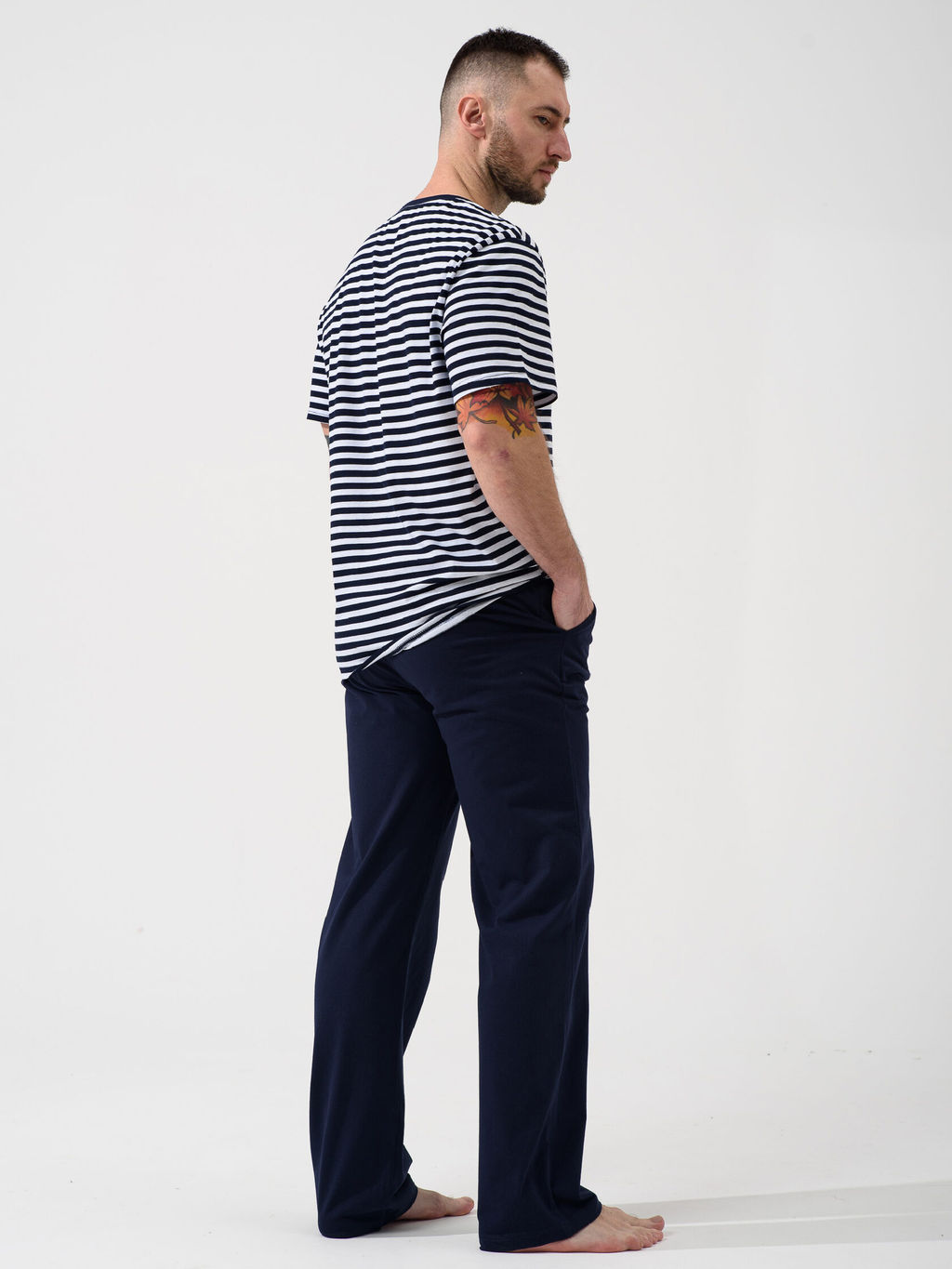 Пижама 100% хлопок Полоса - Оптима фото 4