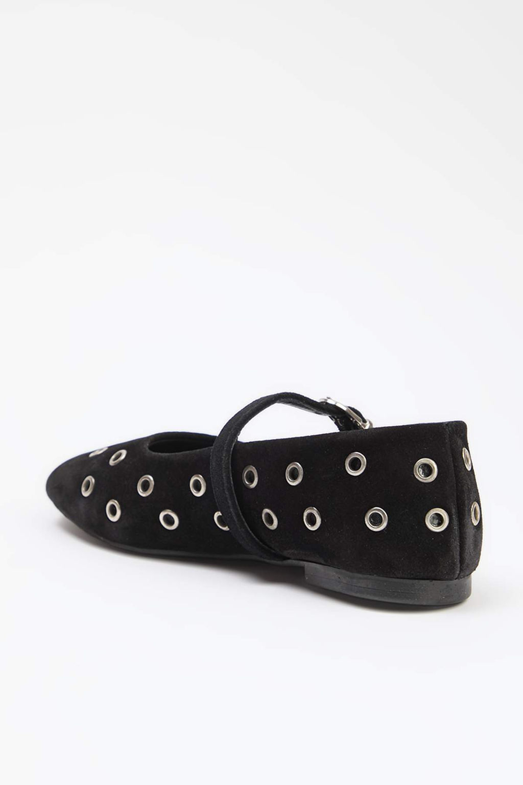 Siyah Hakiki Suet Kusgozu Detayl? Mary Jane Kad?n Babet TAKSS26BE00002 - Trendyolmilla фото 7