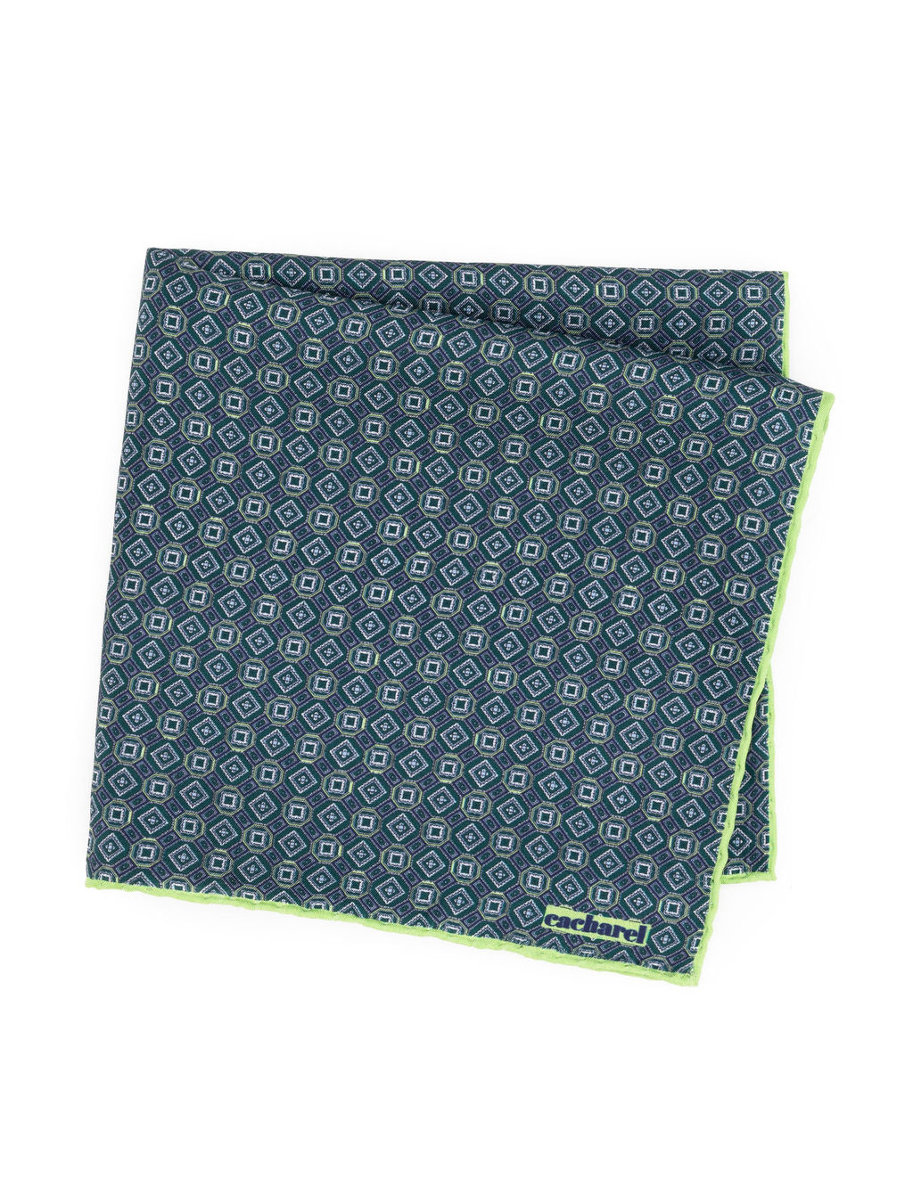 Зеленый шелковый платок - Cacharel фото 2