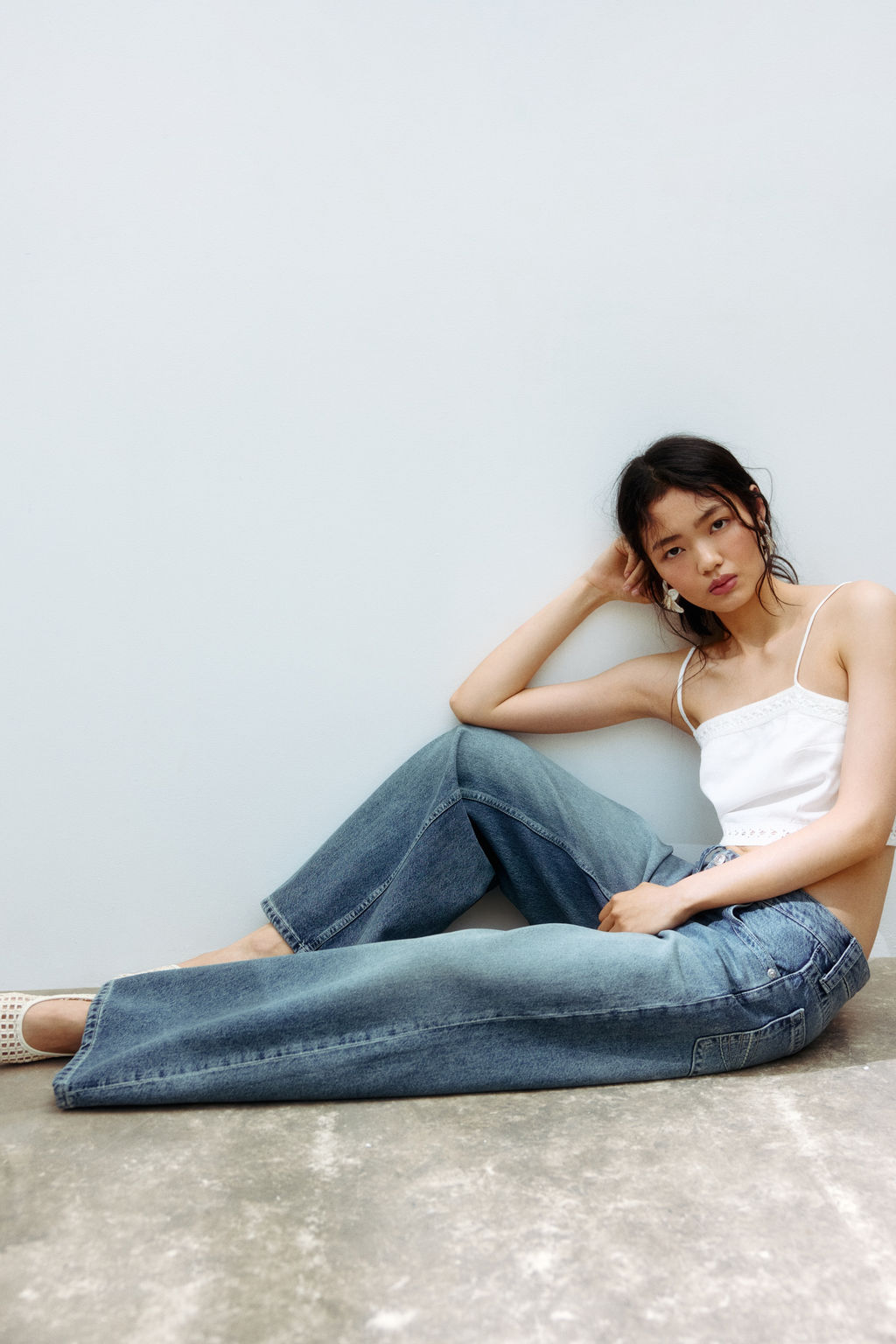 Baggy Wide Low Waist Jeans - H&m фото 7